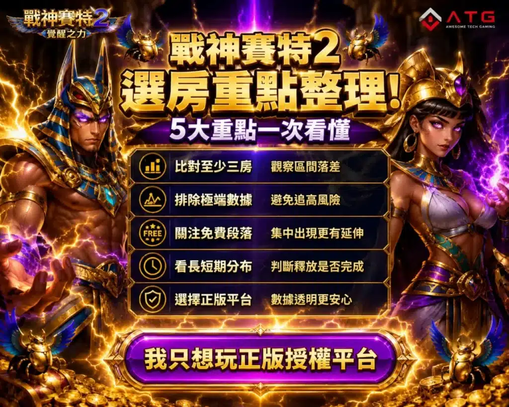 atg 戰神賽特2試玩圖片,解析戰神賽特2選房重點與正版授權平台挑選技巧